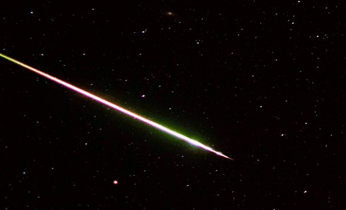 Perseid meteor time-lapse